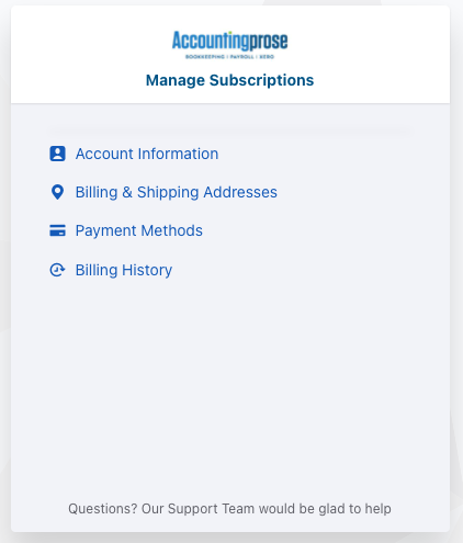 Manage Subscriptions in Chargebee - Options