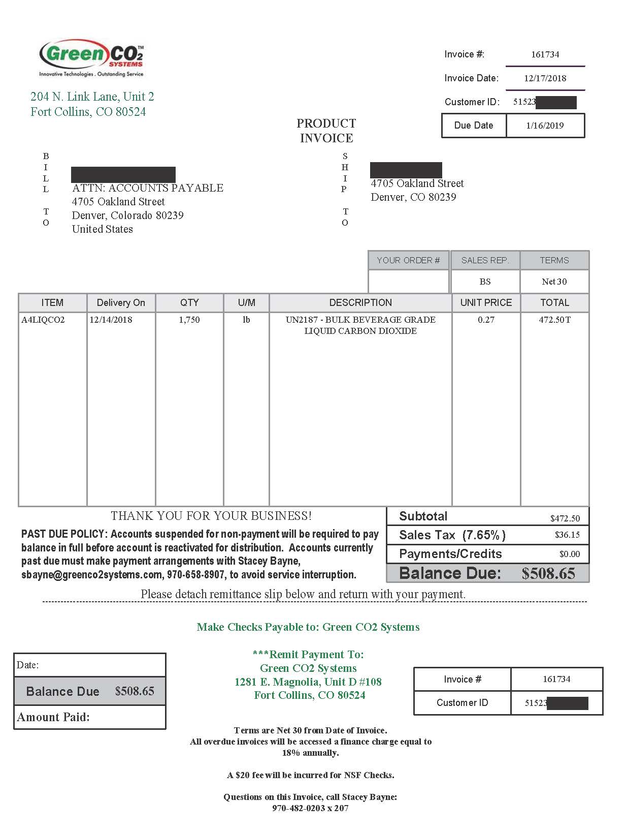 Example Invoice for Dext | Accountingprose