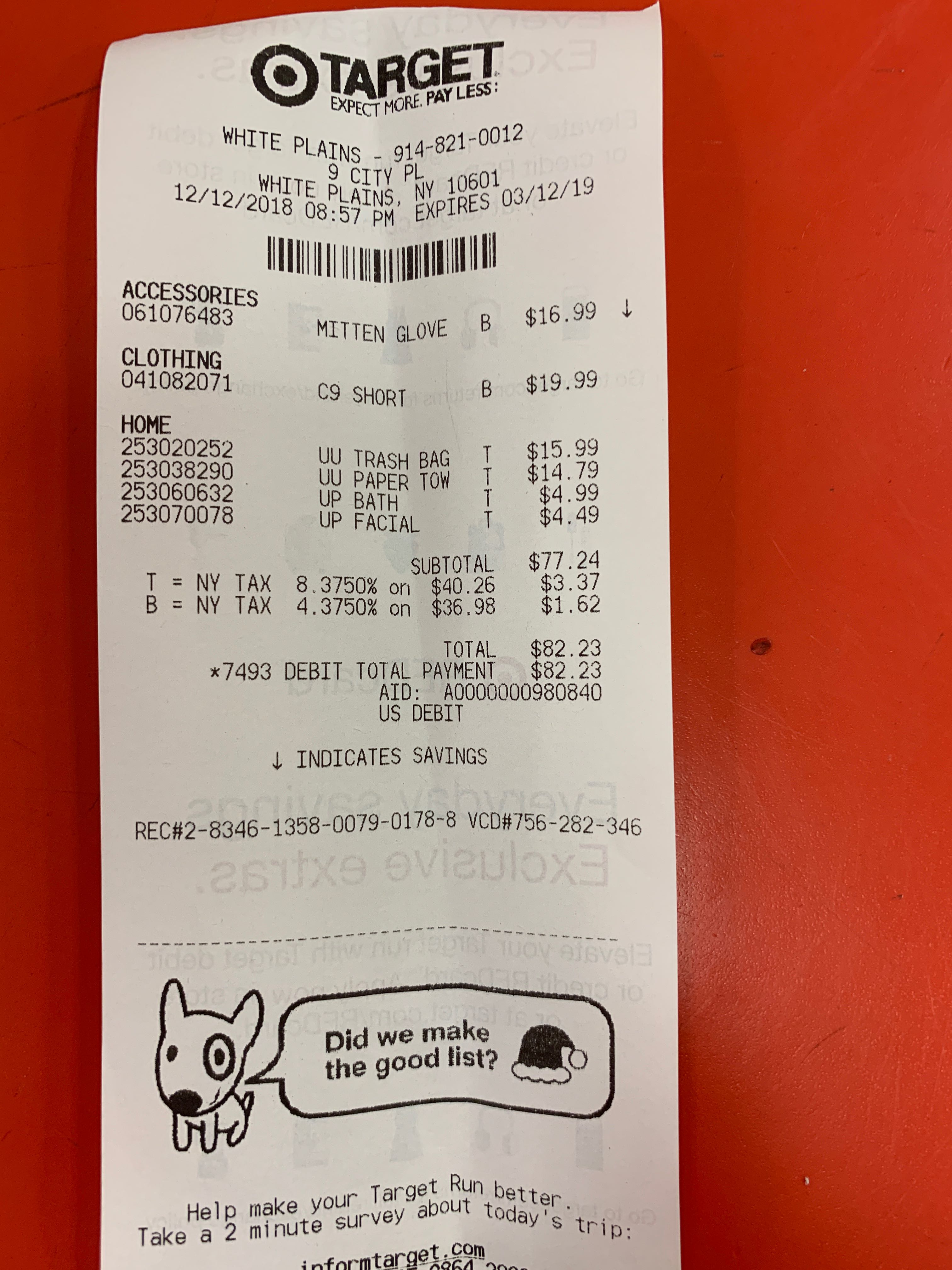 Example Receipt for Dext | Accountingprose